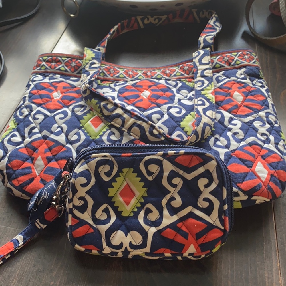 Vera Bradley matching tote and wallet